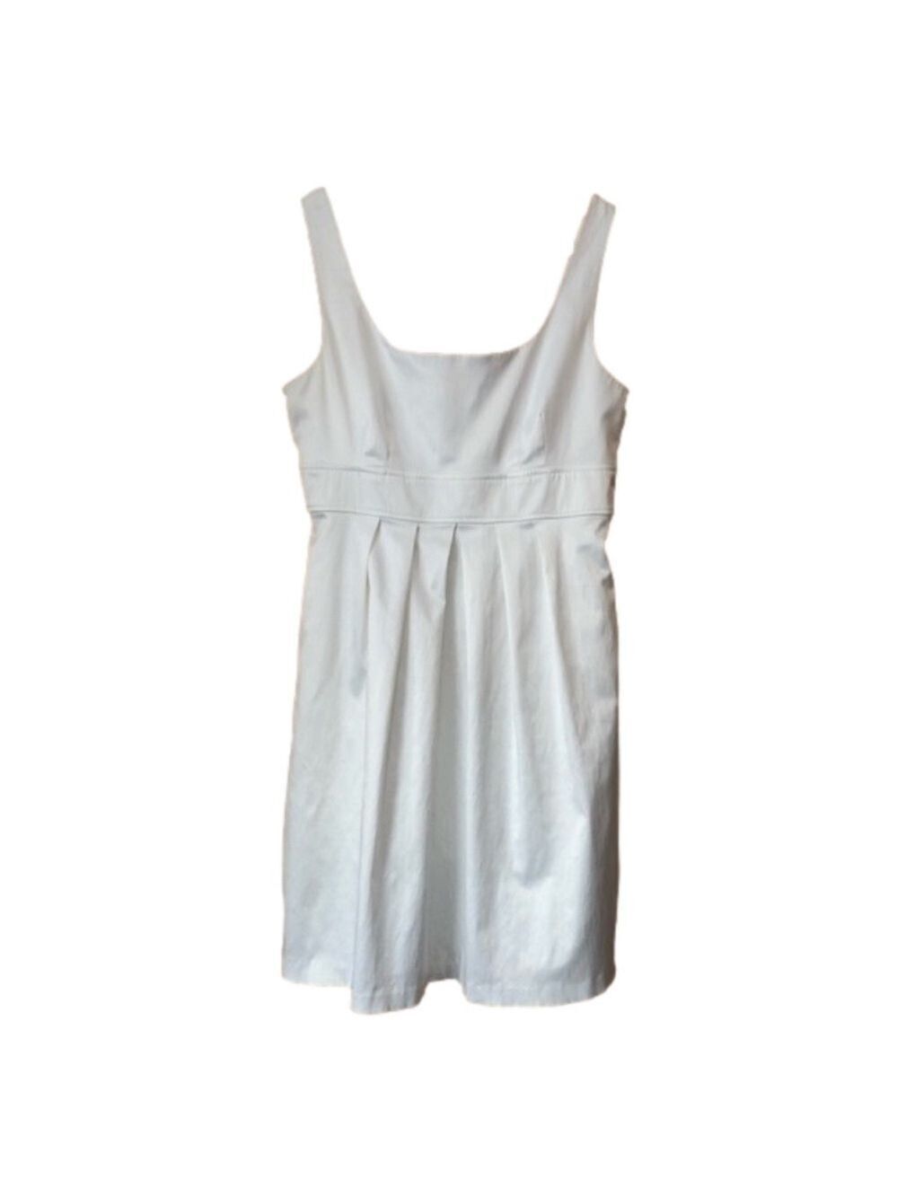 A. Byer white pleated waist sleeveless tank dress Jr size 11